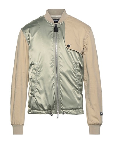 DSQUARED2 Bomber Beige 97% Cotton, 3% Elastane, Polyester, Polyamide, PVC - Polyvinyl chloride