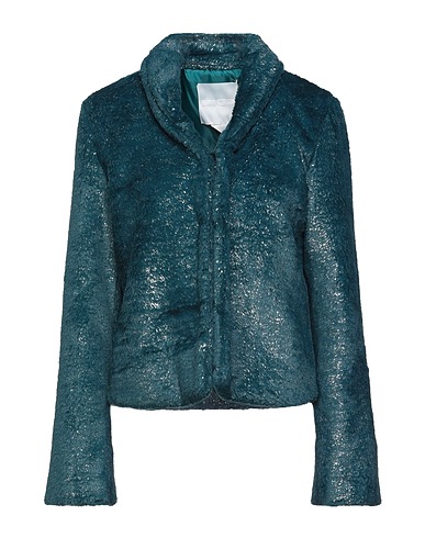 MET JEANS Teddy Coat Deep teal 100% Polyester