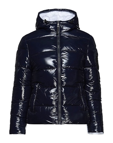 PLEIN SPORT Shell jacket Midnight blue 100% Polyester, Polyamide