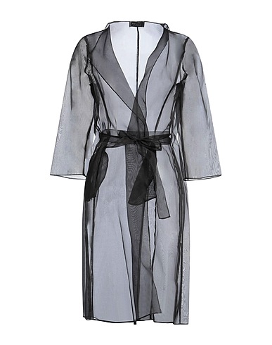 BOTONDI COUTURE Full-length jacket Black 100% Silk