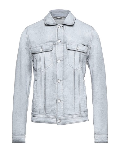 DOLCE&GABBANA Jacket Light grey 92% Cotton, 5% Polyester, 3% Elastane