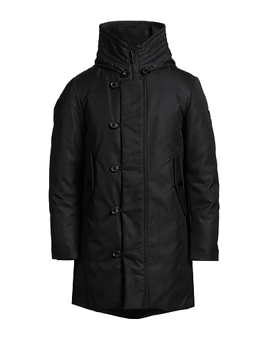 PEUTEREY Shell jacket Black 64% Cotton, 36% Polyester