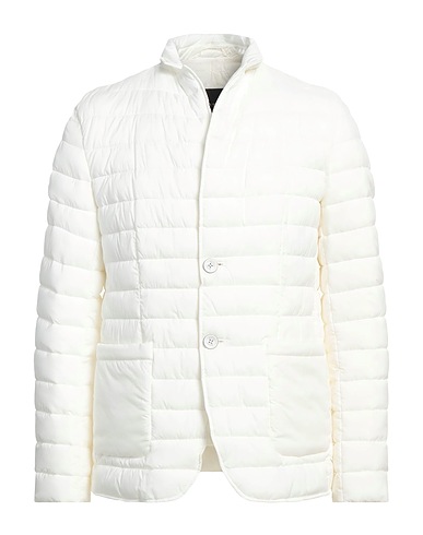 HERNO Shell jacket Ivory 100% Polyamide, Polyurethane