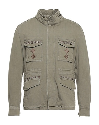 MASON'S Jacket Military green 98% Cotton, 2% Elastane