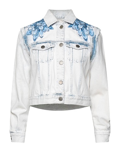 TWINSET 데님 자켓 블루 100% 코튼, 폴리에스테르