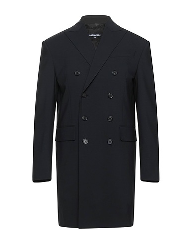 DSQUARED2 Double breasted pea coat Black 95% Virgin Wool, 5% Elastane