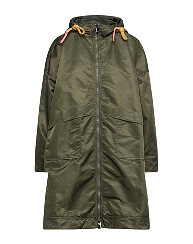 LU MEI Gabardina Verde militar 100% Poliamida