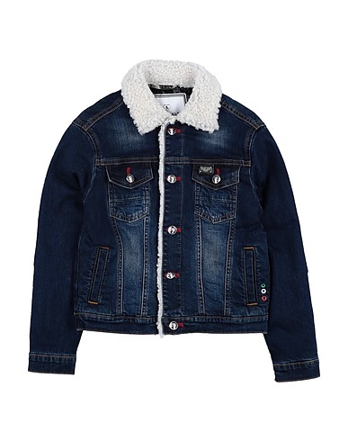 PHILIPP PLEIN Jeansjacke Blau 99% Baumwolle, 1% Elastan