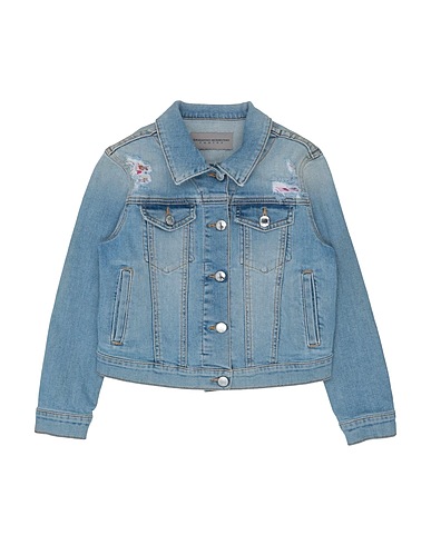 ERMANNO SCERVINO JUNIOR Denim jacket Blue 98% Cotton, 2% Elastane
