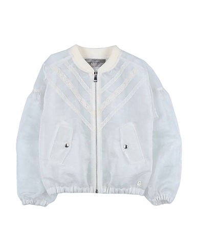 ERMANNO SCERVINO JUNIOR Giubbotto Bianco 55% Poliammide, 45% Poliestere, Cotone, Elastan