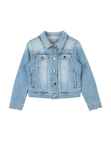 ERMANNO SCERVINO JUNIOR Giubbotto jeans Blu 98% Cotone, 2% Elastan