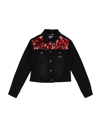 PHILIPP PLEIN Giubbotto jeans Nero 98% Cotone, 2% Elastan