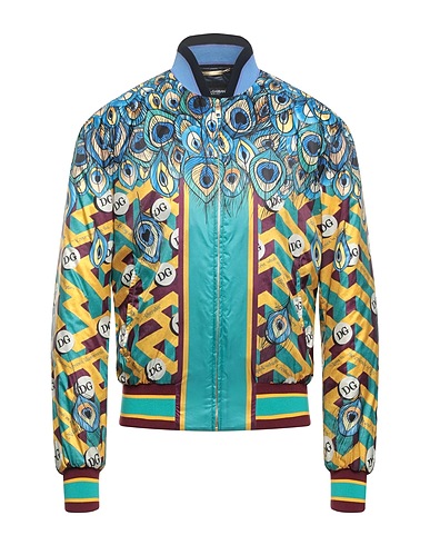 DOLCE&GABBANA Bomber Turquoise 100% Polyester, Elastane