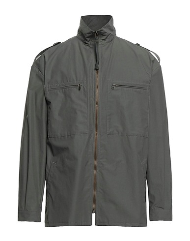 MR & MRS ITALY Full-length jacket Grey 50% Cotton, 50% Polyamide