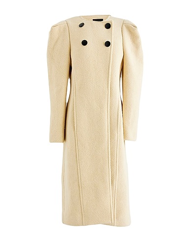 ISABEL MARANT Coat Ivory 80% Virgin Wool, 20% Polyamide
