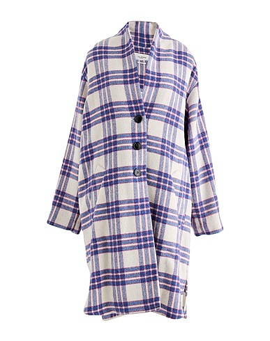 MARANT ÉTOILE Coat Blue 75% Virgin Wool, 20% Polyamide, 5% Polyester