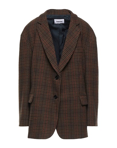 HACHE Cappotto Marrone 70% Lana, 15% Poliestere, 10% Poliammide, 5% Altre Fibre