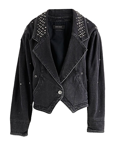 ISABEL MARANT Cazadora vaquera Negro 99% Algodón, 1% Elastán