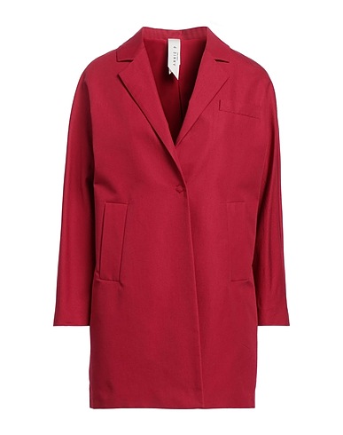 ANNIE P. Full-length jacket Garnet 100% Cotton