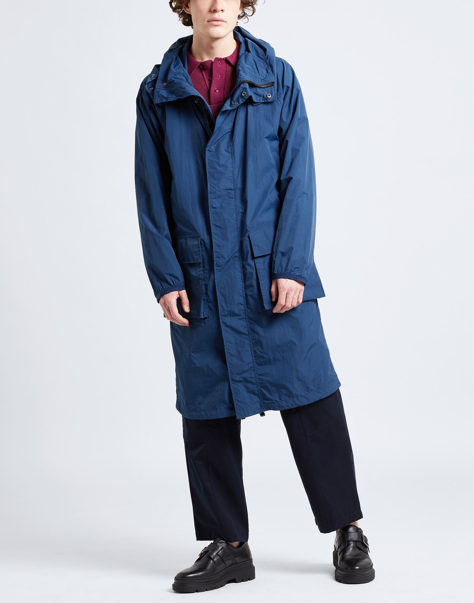 8 by YOOX コート＆ブルゾン | モッズコート ミッドナイトブルー