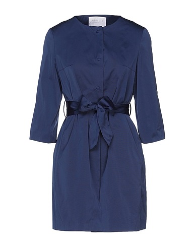 ANNIE P. Full-length jacket Midnight blue 100% Polyester