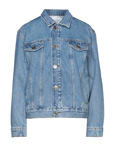 SANDRO Denim jacket Blue 100% Cotton