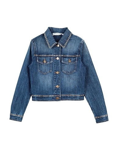 PHILOSOPHY di LORENZO SERAFINI Denim jacket Blue 65% Cotton, 35% T-400® fiber