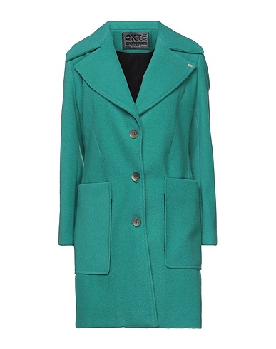 EXTE コート エメラルド ポリエステル 77% / レーヨン 13% / ポリウレタン 10%