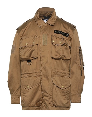 DIESEL Jacket Camel 100% Cotton