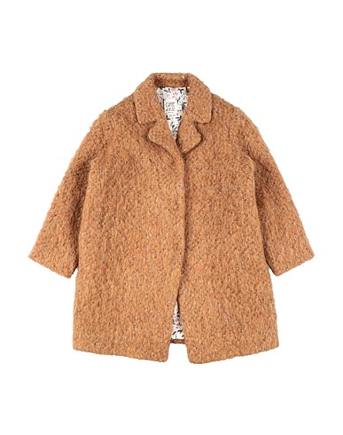 CAFFÉ D'ORZO Teddy Coat Camel 44% Polyester, 37% Wool, 19% Acrylic, Viscose