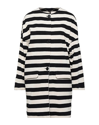 MANILA GRACE Full-length jacket Ivory 100% Cotton