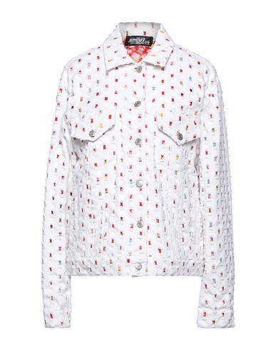 JEREMY SCOTT Denim jacket White 100% Cotton