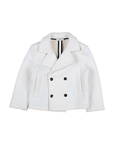 PAOLO PECORA Coat Ivory 100% Polyester