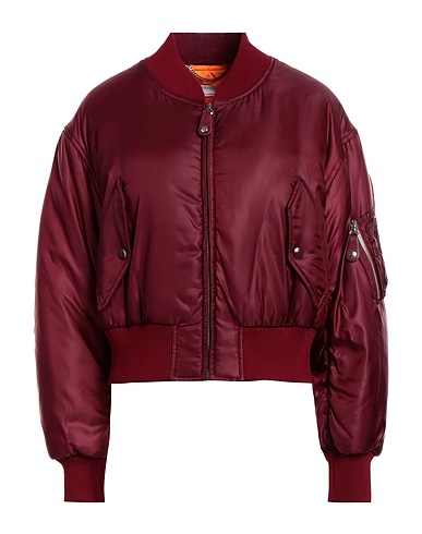 STELLA McCARTNEY Bomber Burgundy 100% Polyamide, Wool