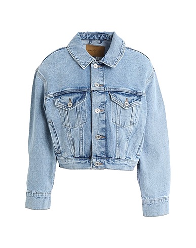 ONLY Denim jacket Blue 95% Cotton, 5% Recycled cotton