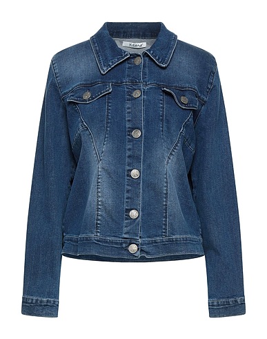 KITANA Denim jacket Blue 98% Cotton, 2% Elastane