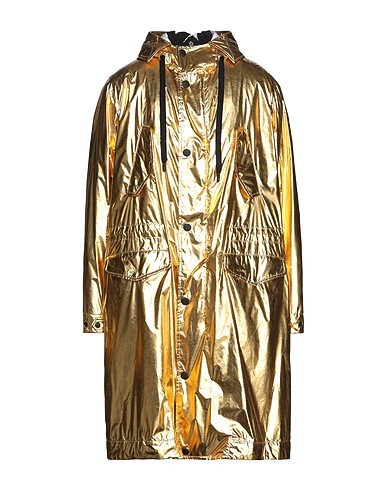 DOLCE&GABBANA Full-length jacket Gold 66% Polyester, 34% Polyurethane