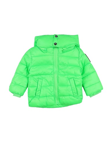 DIESEL Shell jacket Lime green 100% Polyamide