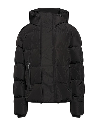 DSQUARED2 Shell jacket Black 100% Polyester, Wool, Polyamide, Elastane