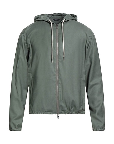 TOMBOLINI Blouson Vert militaire 99% Laine vierge, 1% Élasthanne
