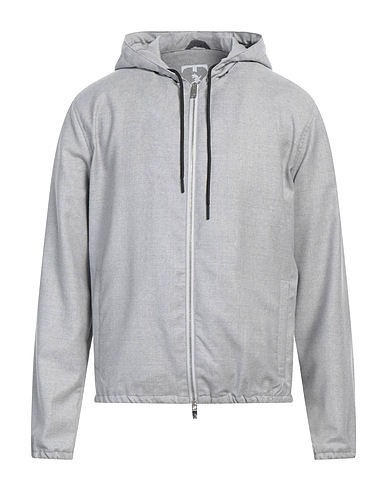 TOMBOLINI Jacket Light grey 99% Virgin Wool, 1% Elastane