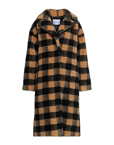 STAND STUDIO Teddy Coat Camel 80% Polyester, 20% Wool
