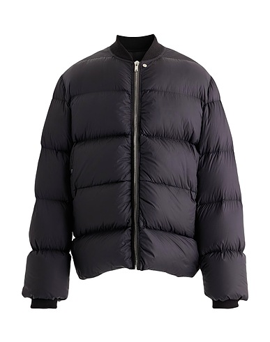 RICK OWENS Shell jacket Black 100% Polyamide, Virgin Wool