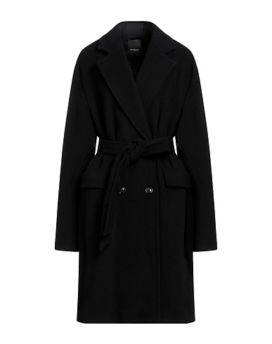 PINKO Coat Black 75% Virgin Wool, 25% Polyamide