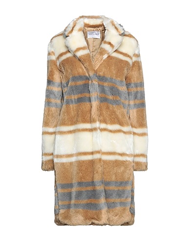 VICARIO CINQUE Teddy Coat Cammello 73% Acrilico, 27% Poliestere