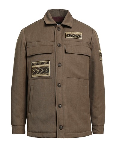 DONDUP Jacket Military green 55% Polyester, 45% Virgin Wool