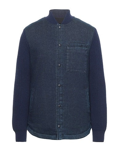 DONDUP Denim jacket Blue 92% Cotton, 6% Elastomultiester, 2% Elastane, Virgin Wool
