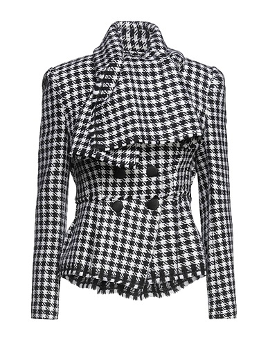 DOLCE&GABBANA Double breasted pea coat Black 99% Virgin Wool, 1% Polyamide, Viscose, Goat wool