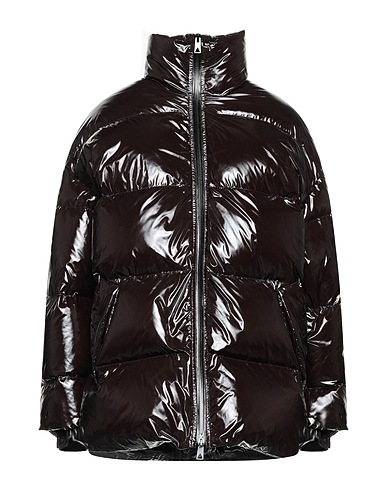 BOTTEGA VENETA Shell jacket Chocolate brown 100% Polyamide, Polyurethane