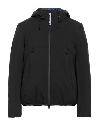 UP TO BE Giubbotto Nero 93% Poliestere, 7% Elastan, Nylon